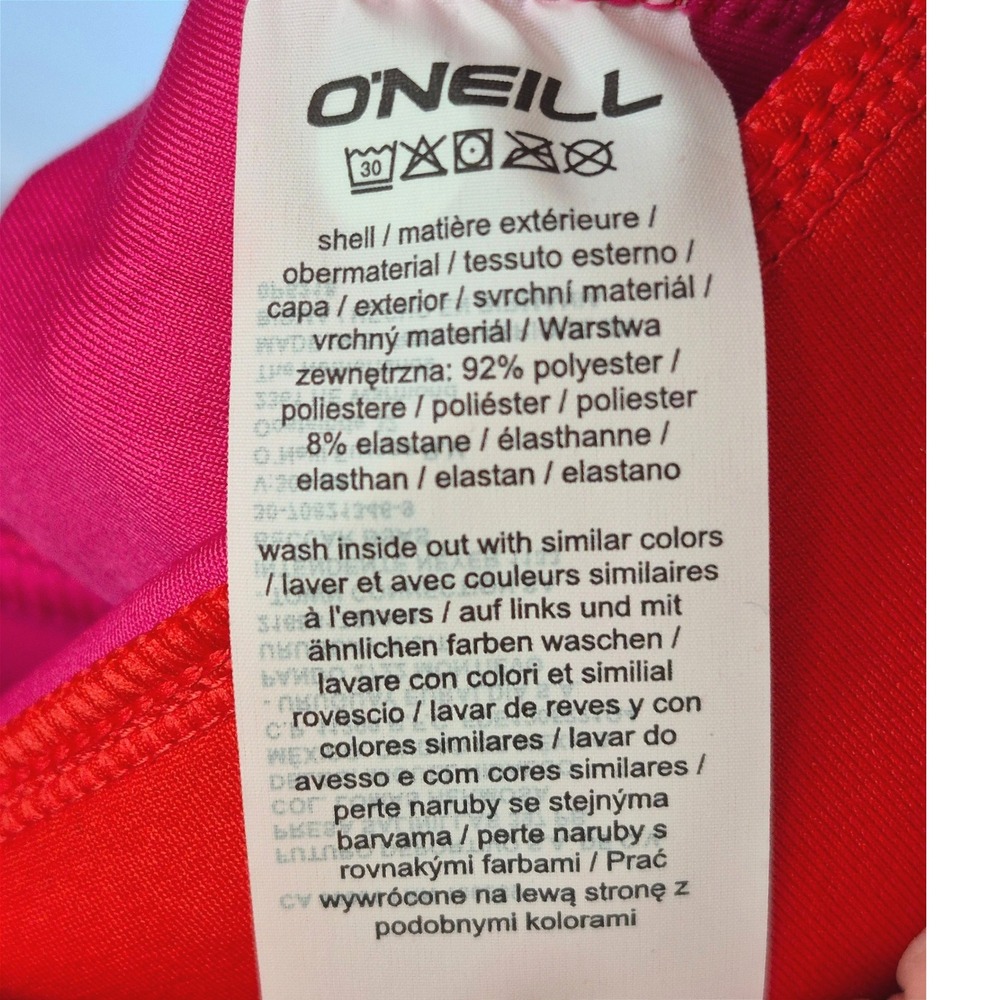 O'Neill Formation Fleece red pink pullover jacket women's XL New - Picture 8 of 14